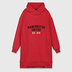 Женская толстовка-платье FC Manchester United Est. 1878