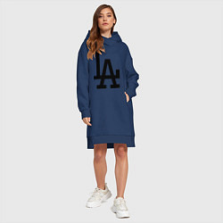 Женское худи-платье LA: Los Angeles, цвет: тёмно-синий — фото 2