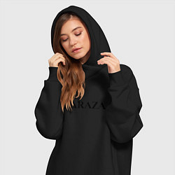 Женское худи-платье Zaraza, цвет: черный — фото 2