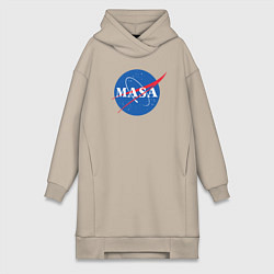 Женское худи-платье NASA: Masa, цвет: миндальный