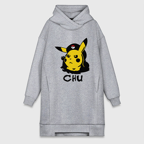 Женская толстовка-платье Чю Гевара (Chu Guevara) / Меланж – фото 1