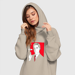 Женское худи-платье Diane Call, цвет: миндальный — фото 2