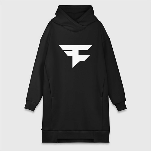 Женская толстовка-платье FAZE Symbol / Черный – фото 1