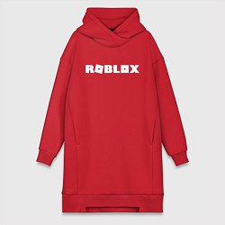 Женское худи-платье Roblox Logo, цвет: красный