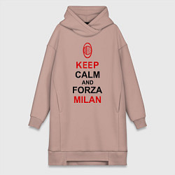 Женская толстовка-платье Keep Calm & Forza Milan