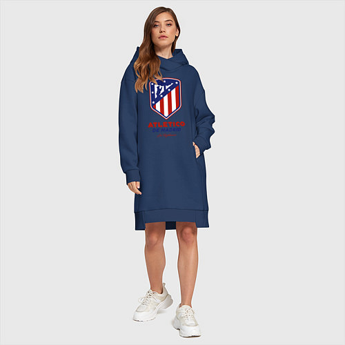 Женская толстовка-платье Atlecito de Madrid / Тёмно-синий – фото 4