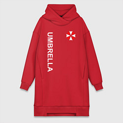 Женское худи-платье UMBRELLA CORP, цвет: красный