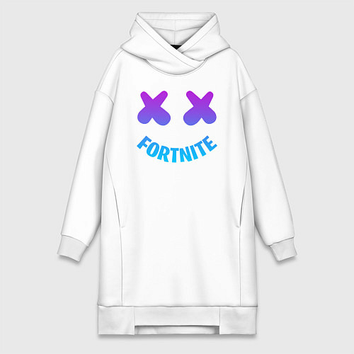 Женская толстовка-платье FORTNITE x MARSHMELLO / Белый – фото 1