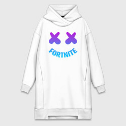 Женское худи-платье FORTNITE x MARSHMELLO, цвет: белый