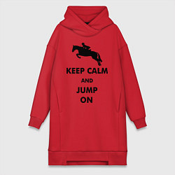 Женская толстовка-платье Keep Calm & Jump On