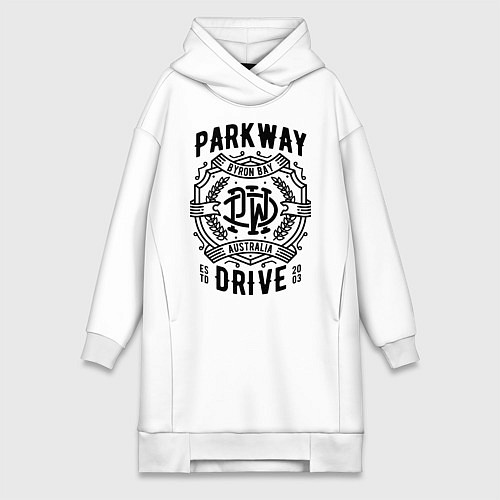 Женская толстовка-платье Parkway Drive: Australia / Белый – фото 1