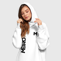 Женское худи-платье METRO M, цвет: белый — фото 2