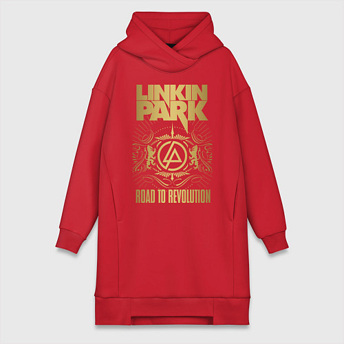 Женская толстовка-платье Linkin Park: Road to Revolution / Красный – фото 1