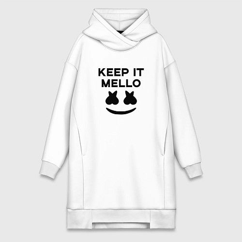 Женская толстовка-платье Keep it Mello / Белый – фото 1