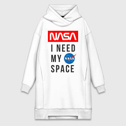 Женская толстовка-платье Nasa i need my space