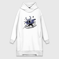 Женское худи-платье Hollow Knight, цвет: белый