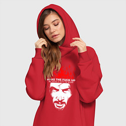 Женское худи-платье SAMURAI KEANU REEVES, цвет: красный — фото 2