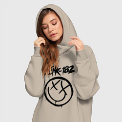 Женское худи-платье BLINK-182, цвет: миндальный — фото 2