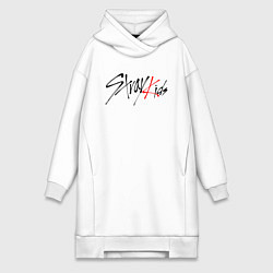 Женское худи-платье STRAY KIDS BANGCHAN, цвет: белый