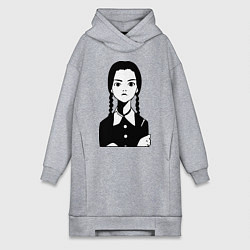 Женская толстовка-платье Wednesday Addams