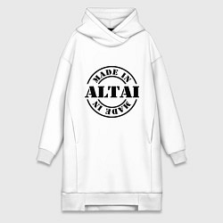 Женское худи-платье Made in Altai, цвет: белый
