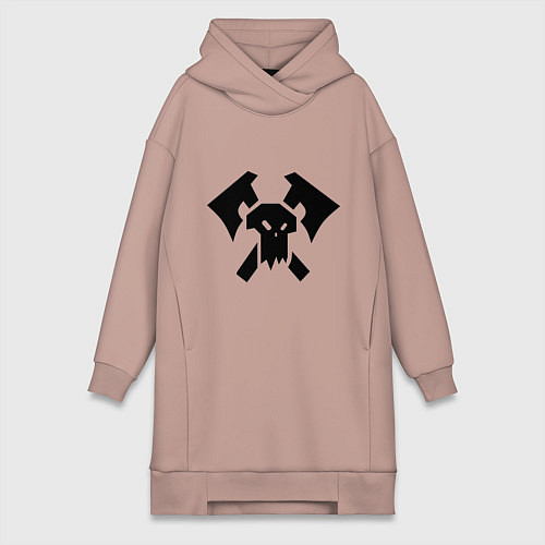 Женская толстовка-платье Орки (Orks) / Пыльно-розовый – фото 1