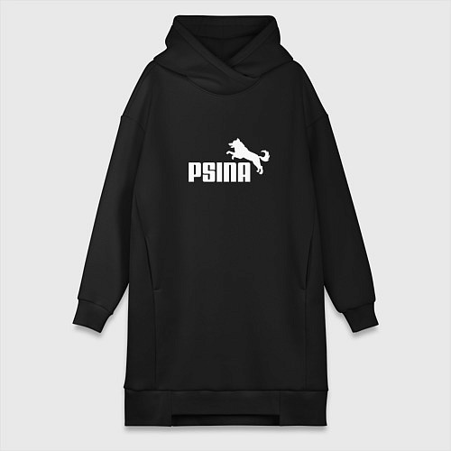 Женская толстовка-платье Psina / Черный – фото 1