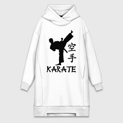 Женское худи-платье Karate craftsmanship, цвет: белый