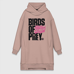 Женская толстовка-платье Birds of Prey logo