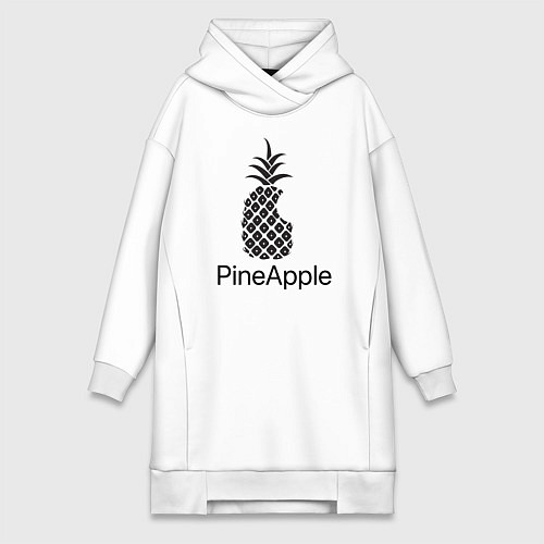 Женская толстовка-платье PineApple / Белый – фото 1