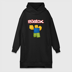 Женское худи-платье ROBLOX, цвет: черный