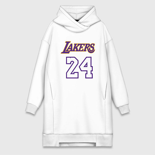Женская толстовка-платье Lakers 24 / Белый – фото 1
