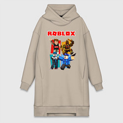 Женское худи-платье ROBLOX, цвет: миндальный