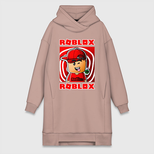 Женская толстовка-платье ROBLOX / Пыльно-розовый – фото 1
