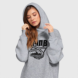 Женское худи-платье МЧПВ, цвет: меланж — фото 2