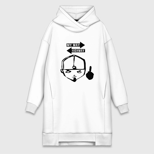 Женская толстовка-платье LIMP BIZKIT / Белый – фото 1