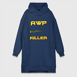 Женская толстовка-платье AWP killer 2