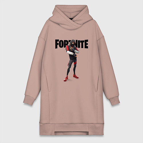 Женская толстовка-платье FORTNITE IKONIK / Пыльно-розовый – фото 1