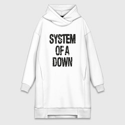 Женская толстовка-платье System of a down