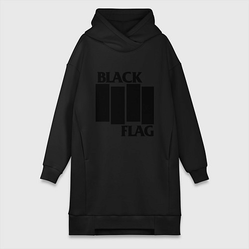 Женская толстовка-платье BLACK FLAG / Черный – фото 1