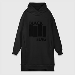 Женское худи-платье BLACK FLAG, цвет: черный