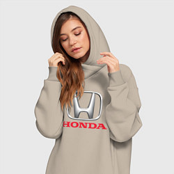 Женское худи-платье HONDA, цвет: миндальный — фото 2