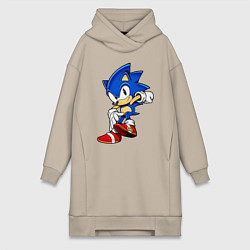 Женское худи-платье SONIC, цвет: миндальный