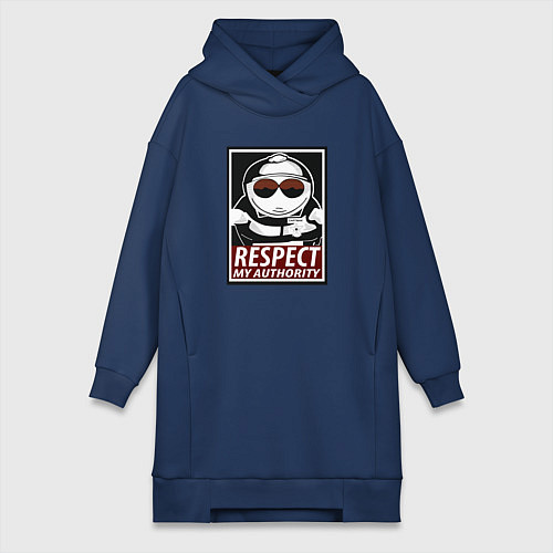 Женская толстовка-платье ЮЖНЫЙ ПАРК / Тёмно-синий – фото 1