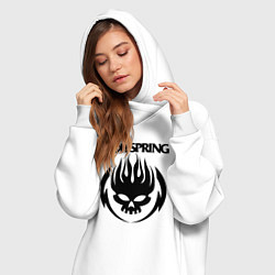Женское худи-платье THE OFFSPRING, цвет: белый — фото 2