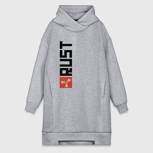 Женская толстовка-платье RUST / Меланж – фото 1
