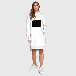 Женское худи-платье Изоляция, цвет: белый — фото 2