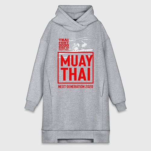 Женская толстовка-платье MUAY THAI / Меланж – фото 1