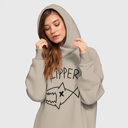 Женское худи-платье Nirvana Flipper, цвет: миндальный — фото 2