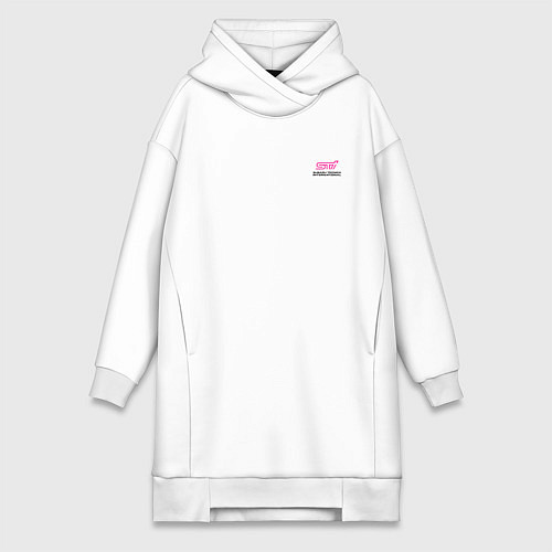 Женская толстовка-платье SUBARU STI спина Z / Белый – фото 1